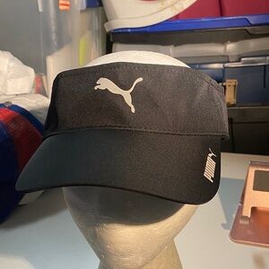Puma Black Sports Visor Men’s Adjustable Hat Cap